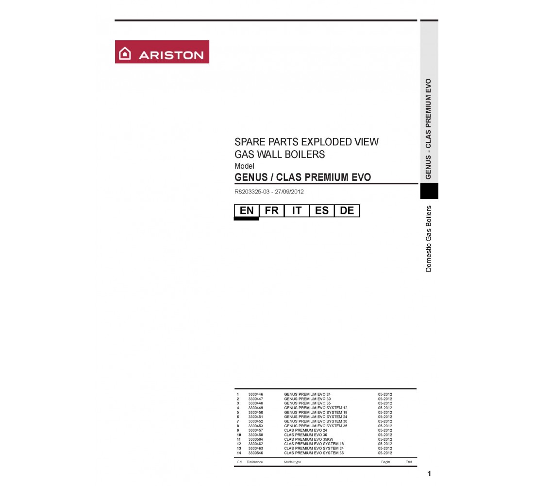 ARISTON GENUS CLAS PREMIUM EVO